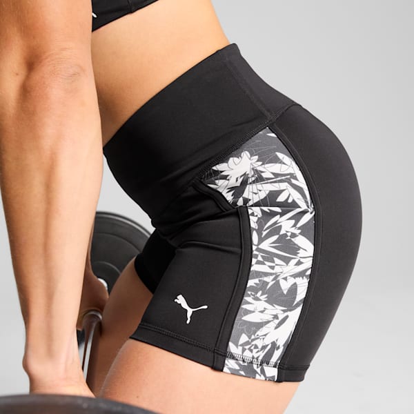 TROPICAL Women's Graphic 5" Short Tights, PUMA Black-AW-048284-0001, extralarge